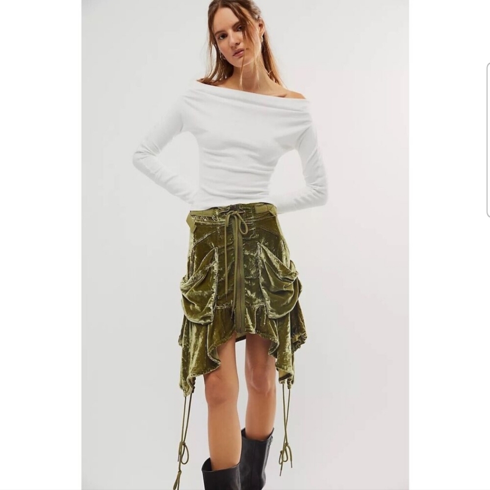 Free People Paxton Parchute Utility Skirt
